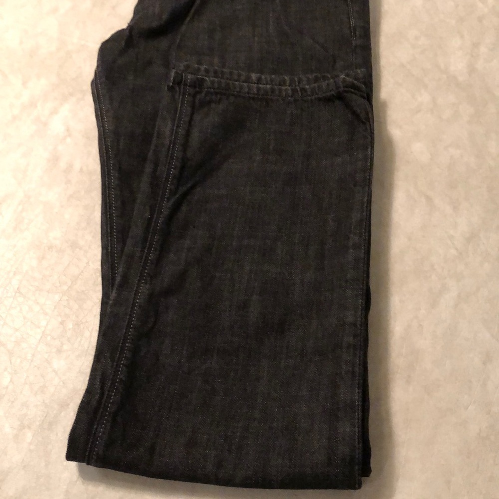 Express Men's Slim Fit Straight Leg 5 Pockets Black Jeans Size 32X34 - Picture 4 of 12